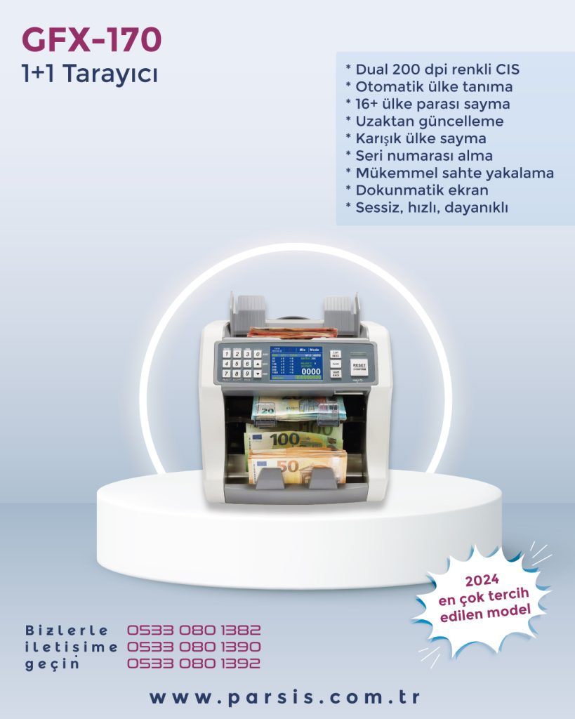 SAMUTO Model-170 Profesyonel para sayma makinesi