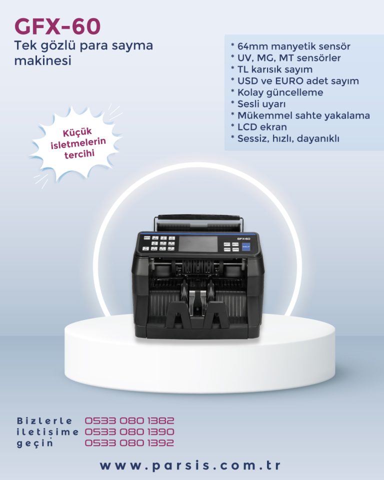 SAMUTO Model-60 TL Karışık Para Sayma Makinesi
